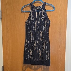 Windsor Elegant Navy Lace Dress